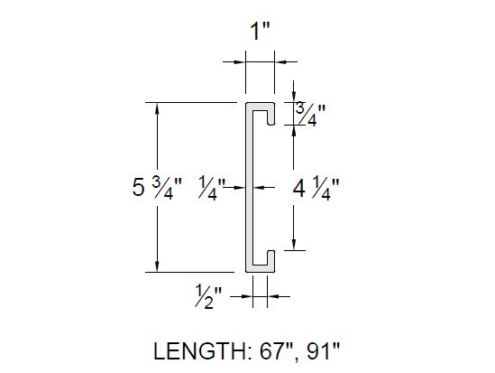 Trex Fence Picket / Bottom Rail Covers (Seclusions/Horizons) 2 Trex Fence Picket / Bottom Rail Covers (Seclusions/Horizons) - Image 2
